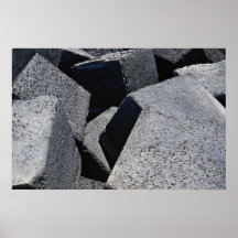Piedras del dique en la costa de Los Cristianos, T Impresiones