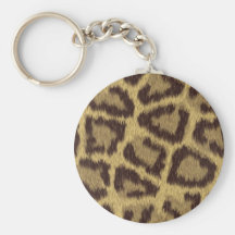 Piel del leopardo llaveros personalizados