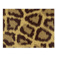 Piel del leopardo postal