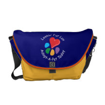 Piel Luv de Adoption_Heart-Paw_Lookin del mascota Bolsas Messenger