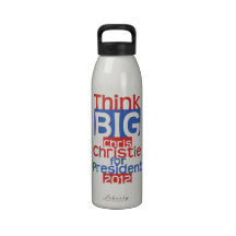 Piense a Chris GRANDE Christie 2012 Botellas De Agua Reutilizables