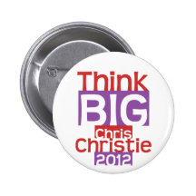 Piense a Chris GRANDE Christie 2012 - diseñador or Pins