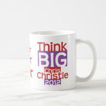 Piense a Chris GRANDE Christie 2012 - diseñador or Taza De Café