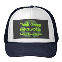Piense Bangladesh verde Gorro De Camionero