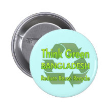 Piense Bangladesh verde Pins
