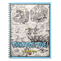 "Piense el blanco azul" del cuaderno positivo (80 