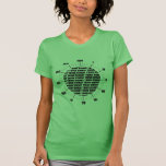 Piense el reloj binario (el humor del friki) camiseta