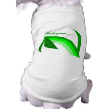 Piense el verde - el zen recicla productos ropa de mascota