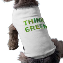 PIENSE el verde - top del perro Camisa De Mascota