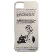 piense fuera de la caja para el iPhone iPhone 5 Case-Mate Coberturas