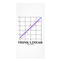 Piense linear (las estadísticas de la regresión li plantilla para tarjeta de foto