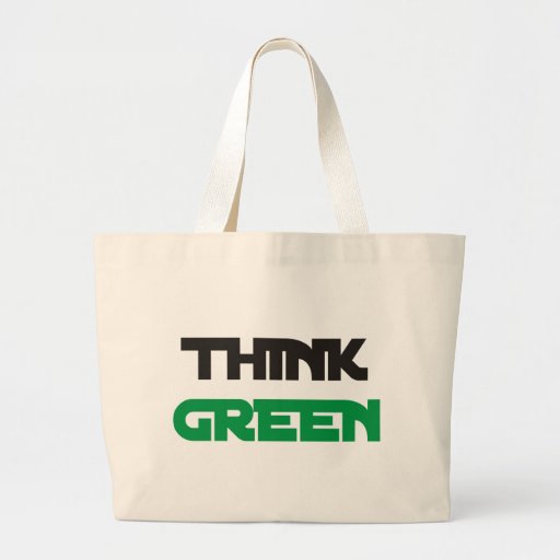 ¡Piense los productos verdes y los diseños! Bolsa
