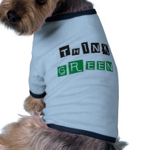¡Piense los productos verdes y los diseños! Camisetas Mascota