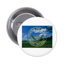 Piense orgánico pins