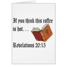 Piense que este café es Caliente-Revelaciones Felicitación