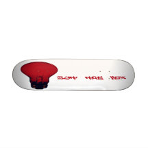 Piense que hacia fuera la caja "piensa al tablero  patineta personalizada