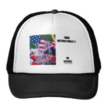 Piense que internacionalmente… haga la ciencia (ba gorros bordados