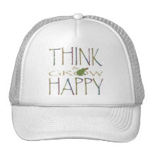 Piense y crezca feliz gorro