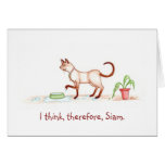 Pienso, por lo tanto, Tailandia Notecard Tarjeta