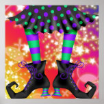 Piernas de Halloween Witchy - SRF Posters