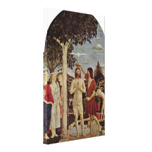 Piero della Francesca - bautismo de Cristo Impresión En Lona
