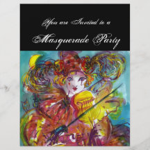 PIERO/noche veneciana del carnaval Flyer A Todo Color