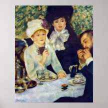 Pierre-Auguste Renoir - después del alumerzo Poster
