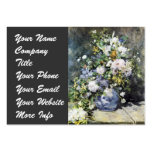 Pierre-Auguste Renoir, florero de flores Plantillas De Tarjetas De Visita