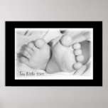 Pies del bebé poster