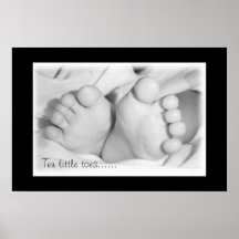 Pies del bebé poster
