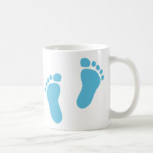 Pies del bebé tazas