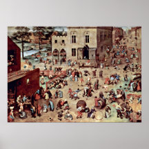 Pieter Bruegel la anciano - los juegos de los niño Impresiones