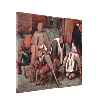 Pieter Bruegel la anciano - muere el lisiado Impresión En Lona