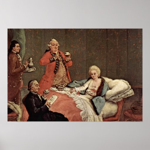 Pietro Longhi - el chocolate de la mañana Posters