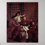 Pietro Longhi - el drenaje para el cazador Poster