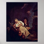 Pietro Longhi - el granjero durmiente Poster