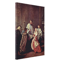 Pietro Longhi - el sacramento de la boda Lona Envuelta Para Galerías