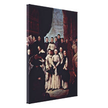 Pietro Longhi - monjes venecianos de los canones Impresión De Lienzo