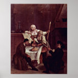 Pietro Longhi - muere el Polenta Poster