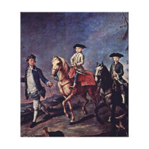 Pietro Longhi - un paseo a caballo Lona Estirada Galerías