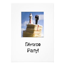 Pieza Invatations del divorcio Invitaciones Personalizada