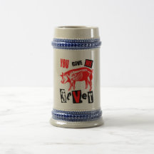 Pig Flu Beer Mug Kaffee Haferl
