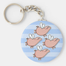 piggies del vuelo llavero personalizado