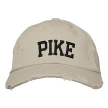 Pike bordó el gorra gorra bordada