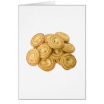 Pila de galletas de mantequilla tarjetón