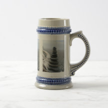 Pila de la roca taza