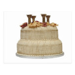 Pilares del pastel de bodas postal