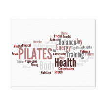 PILATES redacta la lona Lona Envuelta Para Galerías
