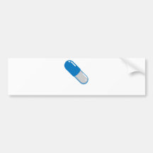 píldora azul etiqueta de parachoque