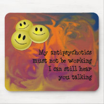 Píldoras felices Mousepad Tapetes De Raton